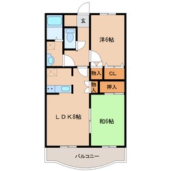 イストワール岩渕Ⅴの物件間取画像